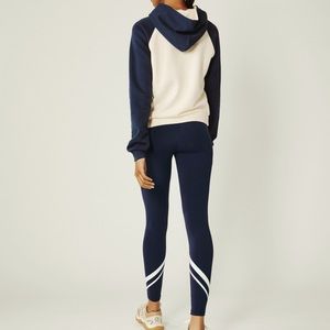 TORY BURCH, FRENCH TERRY COLOR-BLOCK HOODIE